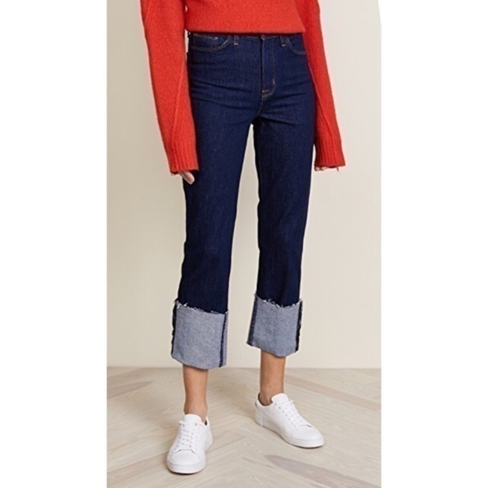 Hudson Zoeey High Rise Cuff Straight Crop …